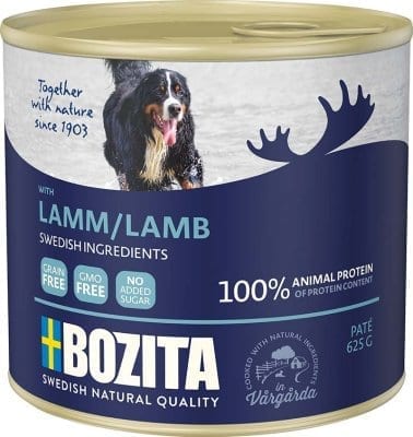 Bozita våtfòr Biff og Lam Patè 6 x 625g