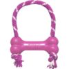 Kong Puppy Goodie Bone med tau Valpeleke Kong Puppy Goodie Bone med tau Valpeleke