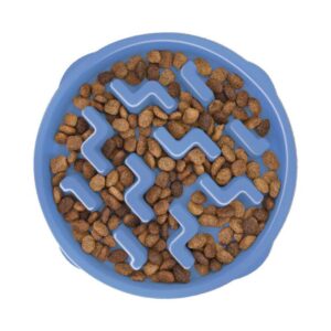 OH Matskål Fun Feeder Slow Bowl Spis-Sakte-Skål Blå