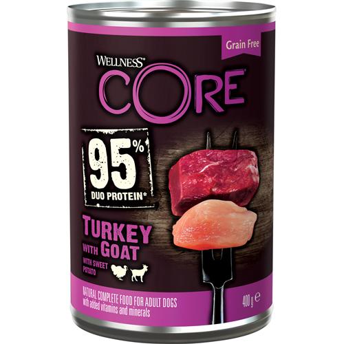 CORE 95 Kalkun med geit og søtpotet 6 x 400g