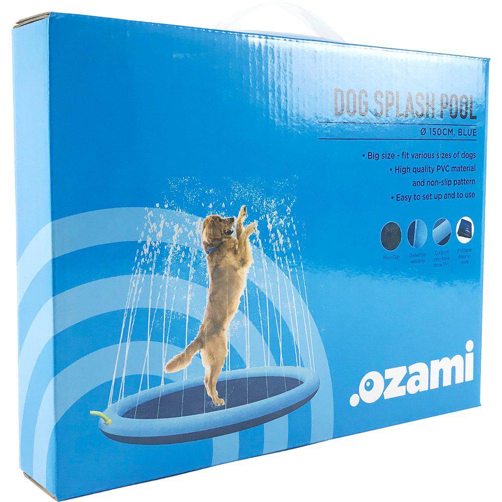 Ozami Dog Splash Pool Fontenematte Sprinklerbasseng Hund ø 150 cm
