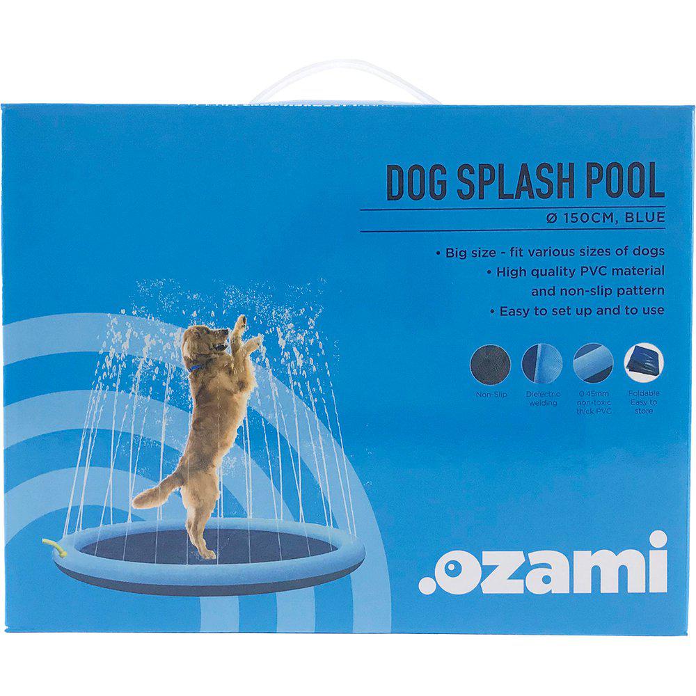 Ozami Dog Splash Pool Fontenematte Sprinklerbasseng Hund ø 150 cm