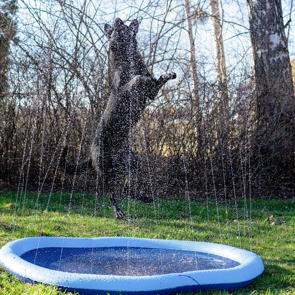 Ozami Dog Splash Pool Fontenematte Sprinklerbasseng Hund ø 150 cm