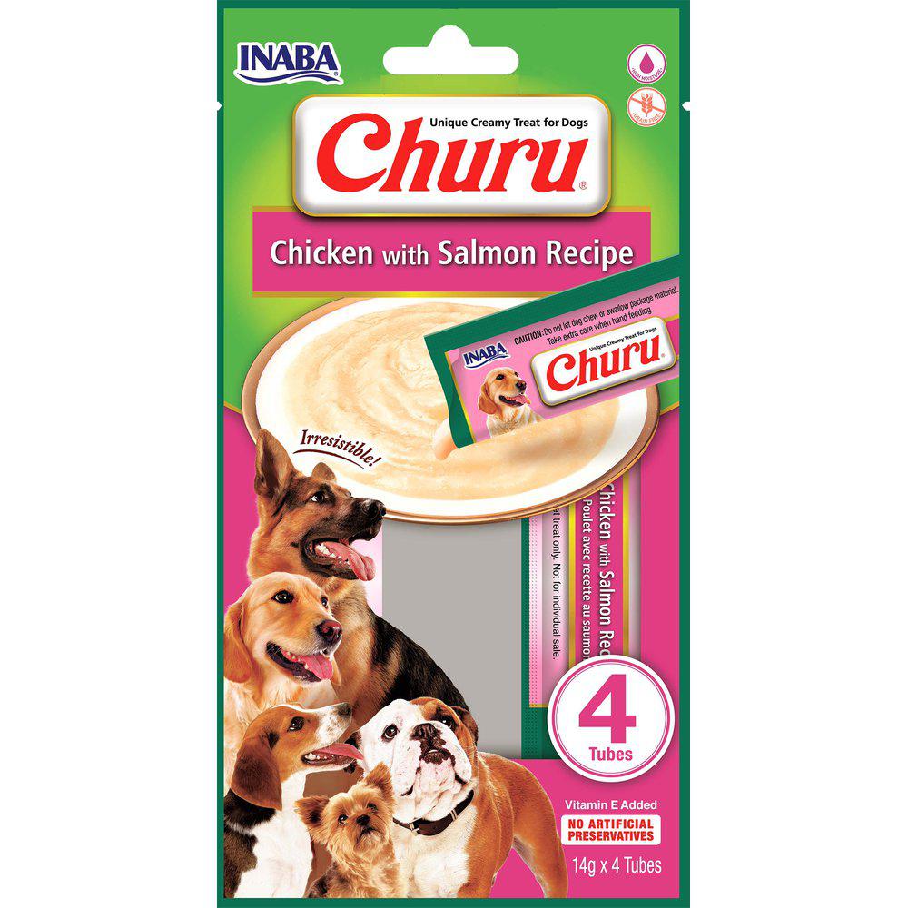 Inaba Churu kylling med laks for hund 4stk