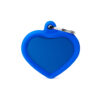 MyFamily Hushtag Hjerte ID Tag-Aluminium med plast kant MyFamily Hushtag Hjerte ID Tag-Aluminium med plast kant