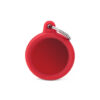 MyFamily Hushtag Sirkel ID Tag-Aluminium med plast kant MyFamily Hushtag Sirkel ID Tag-Aluminium med plast kant