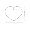 Myfamily Basic Hjerte ID tag aluminium Myfamily Basic Hjerte ID tag aluminium