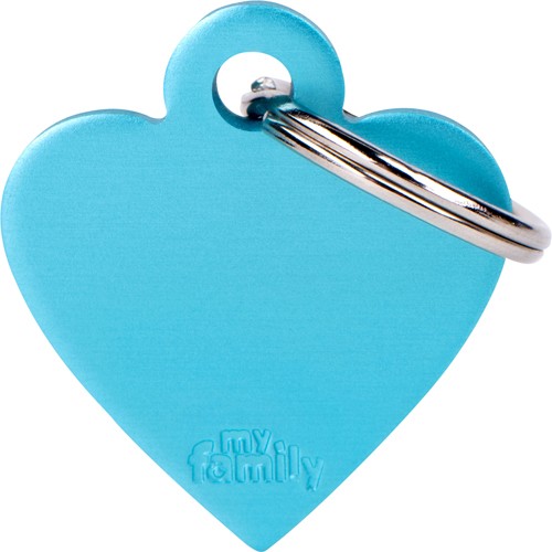 Myfamily Basic Hjerte ID tag aluminium