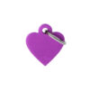 Myfamily Basic Hjerte ID tag aluminium Myfamily Basic Hjerte ID tag aluminium