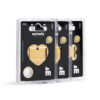 Myfamily Basic Hjerte ID tag aluminium Myfamily Basic Hjerte ID tag aluminium