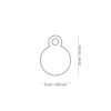 Myfamily Basic Sirkel ID tag aluminium Myfamily Basic Sirkel ID tag aluminium