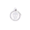 Myfamily Glam Strass ID-merke med hodeskalle Myfamily Glam Strass ID-merke med hodeskalle