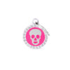 Myfamily Glam Strass ID-merke med hodeskalle Myfamily Glam Strass ID-merke med hodeskalle