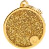 Myfamily Shine Circle Glitter ID tag Myfamily Shine Circle Glitter ID tag