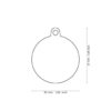 Myfamily Shine Circle Glitter ID tag Myfamily Shine Circle Glitter ID tag