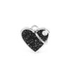Myfamily Shine Hjerte Glitter ID Tag Myfamily Shine Hjerte Glitter ID Tag