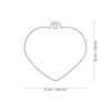Myfamily Shine Hjerte Glitter ID Tag Myfamily Shine Hjerte Glitter ID Tag