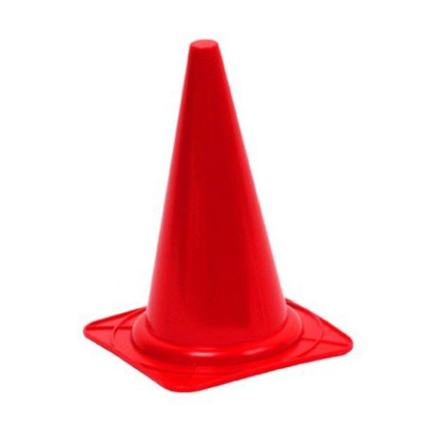 Kjegle Høy 28 cm Gul/Rød