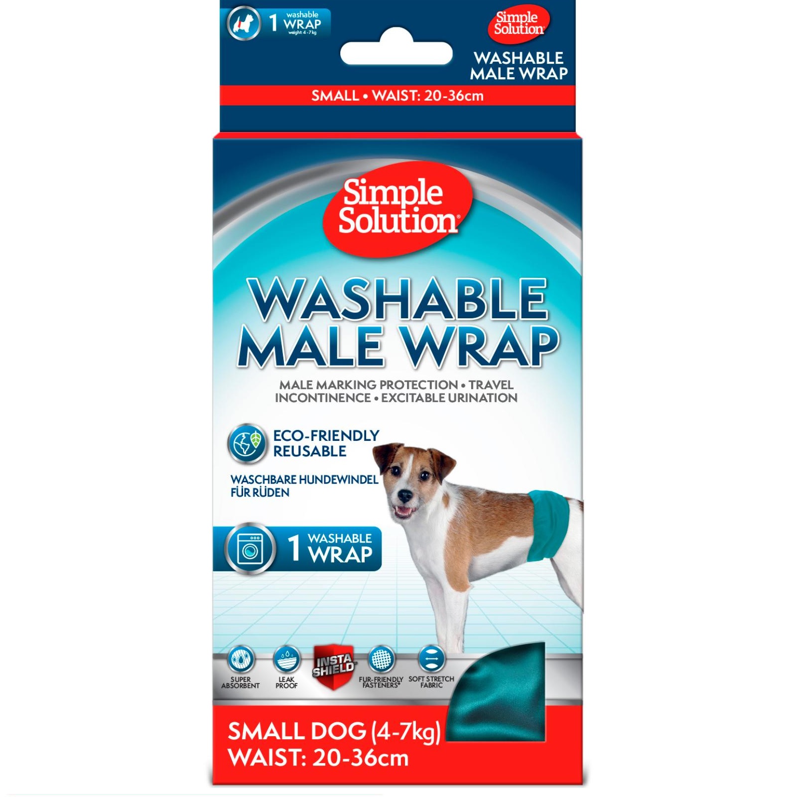 Simple Solution Magebånd Hannhund Vaskbar