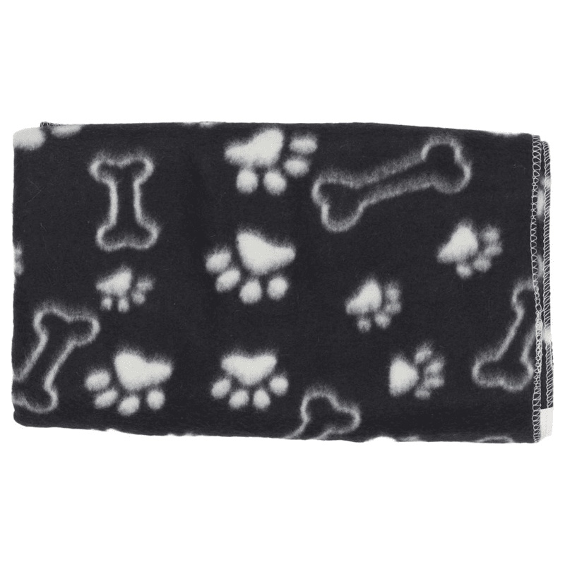 Companion Fleece Teppe Svart med Motiv