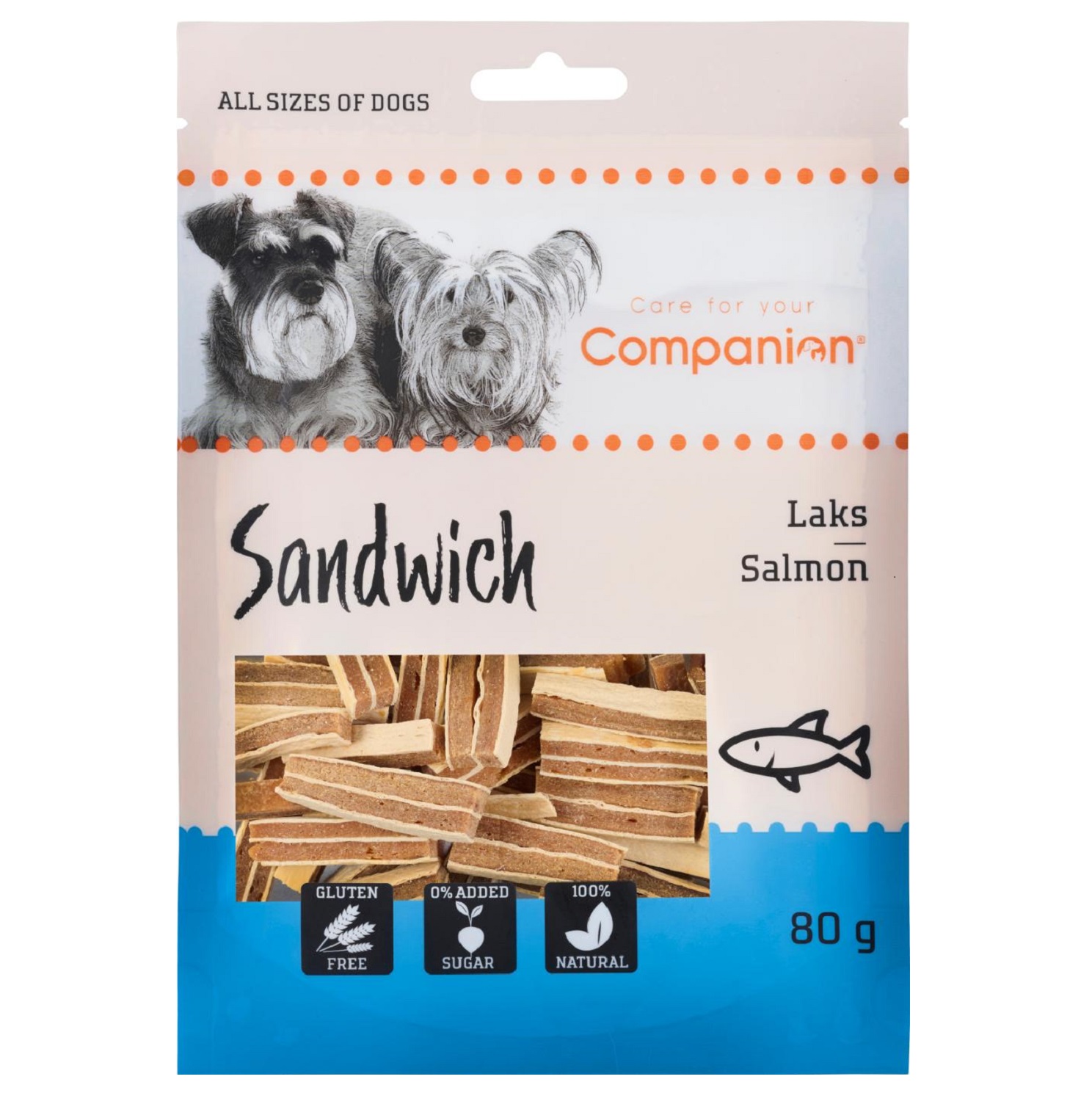 Companion salmon sandwich