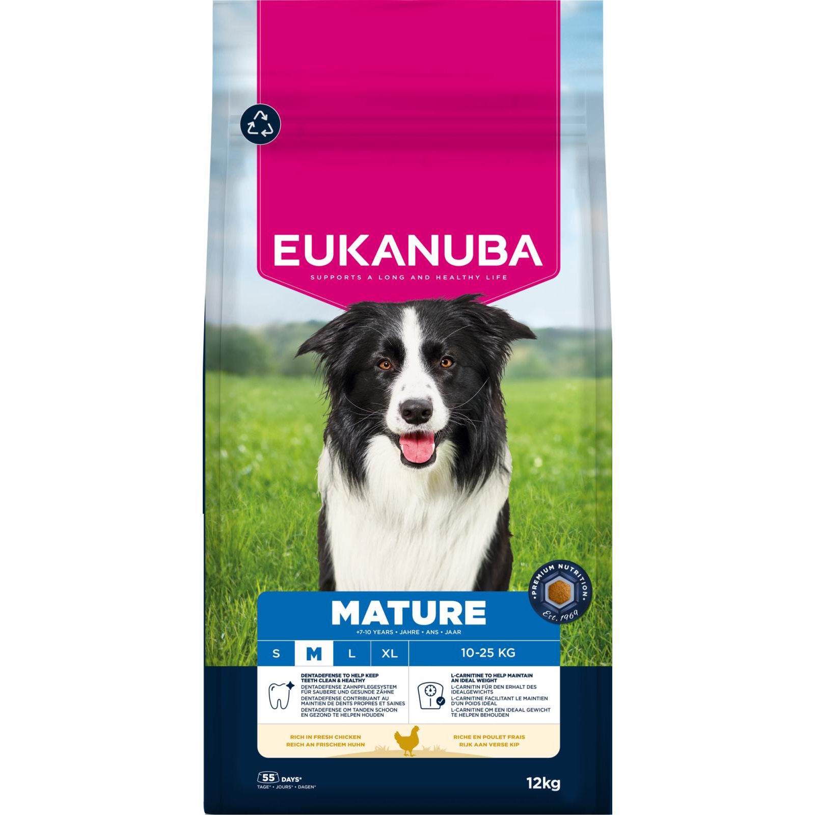 EUKANUBA Mature Medium Breed kylling