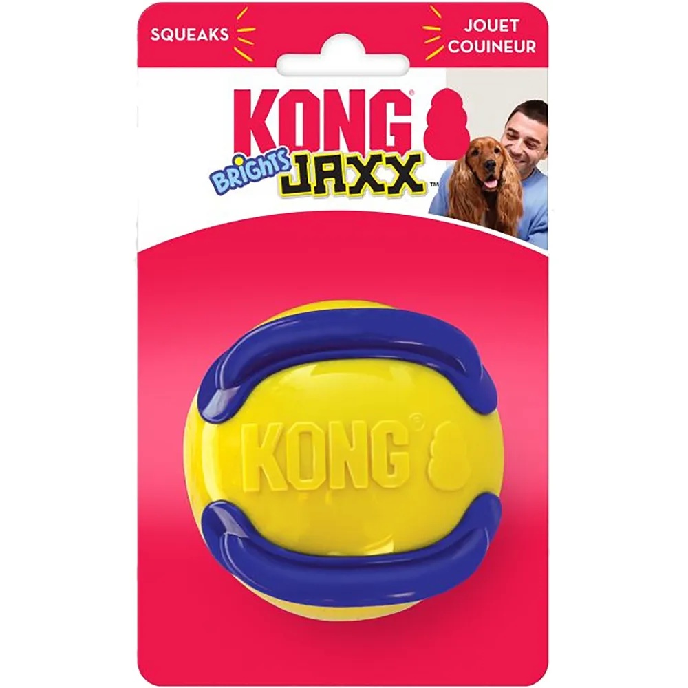 Kong Jaxx Brights belønnings ball med lyd