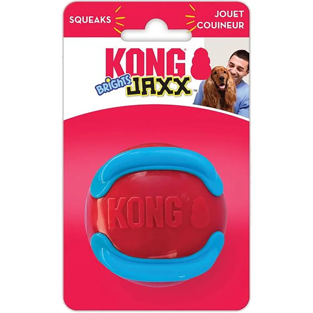 Kong Jaxx Brights belønnings ball med lyd