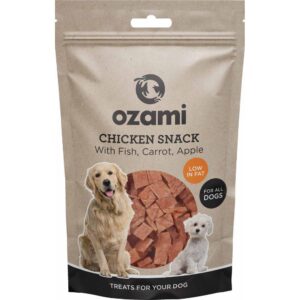 Ozami Hundegodbiter med Kylling-Fisk-Gulrot og Eple 100gr