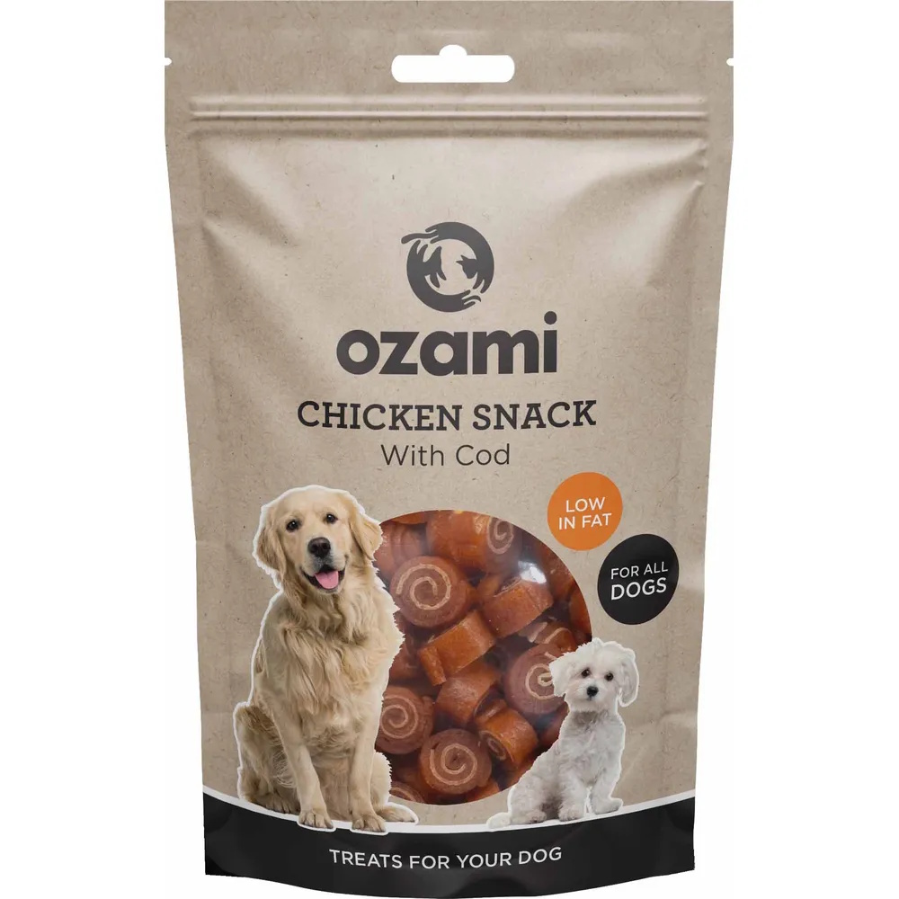 Ozami Hundegodbiter med Kylling og Torsk 100g