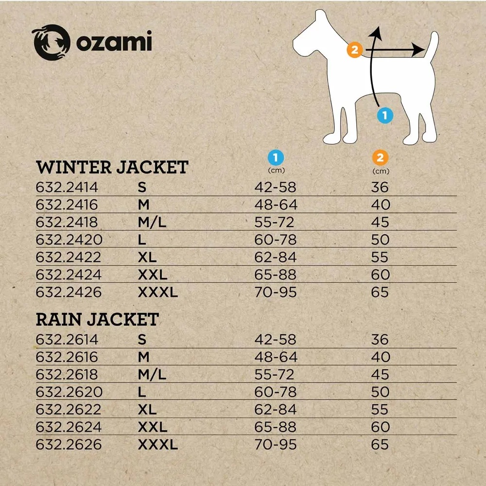 Ozami vinterjakke hund