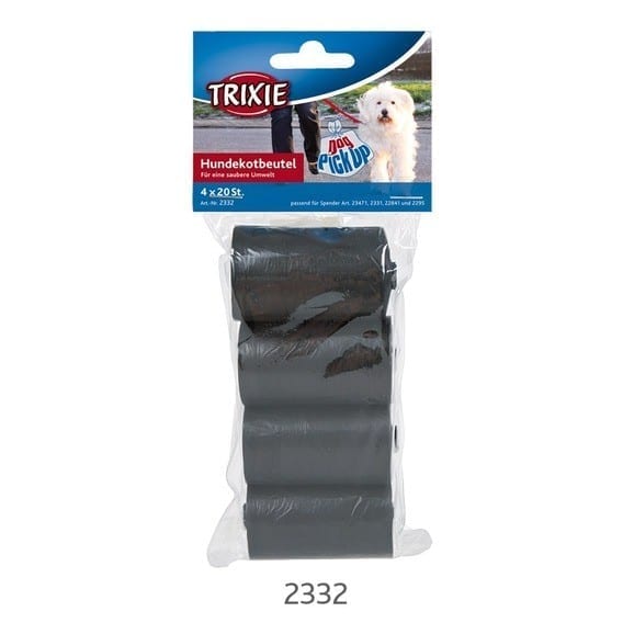 Hundeposer sort 4-pk