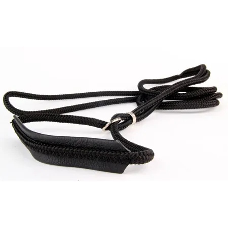 Utstillingskobbel med lærfront sort 4mm-120cm