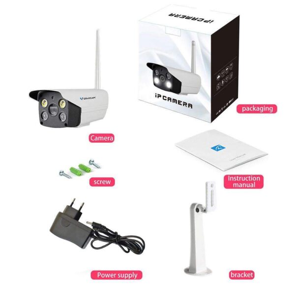 Vstarcam C18S IP-Kamera Fullfarge Utekamera Vanntett