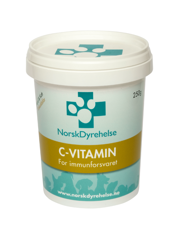 Norsk Dyrehelse C-Vitamin Kosttilskudd Hund & Katt 250 gr