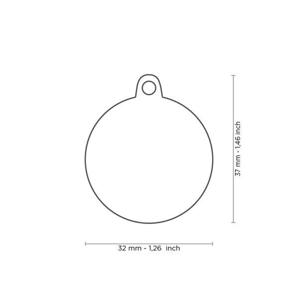 Myfamily pote i Shine Circle ID tag