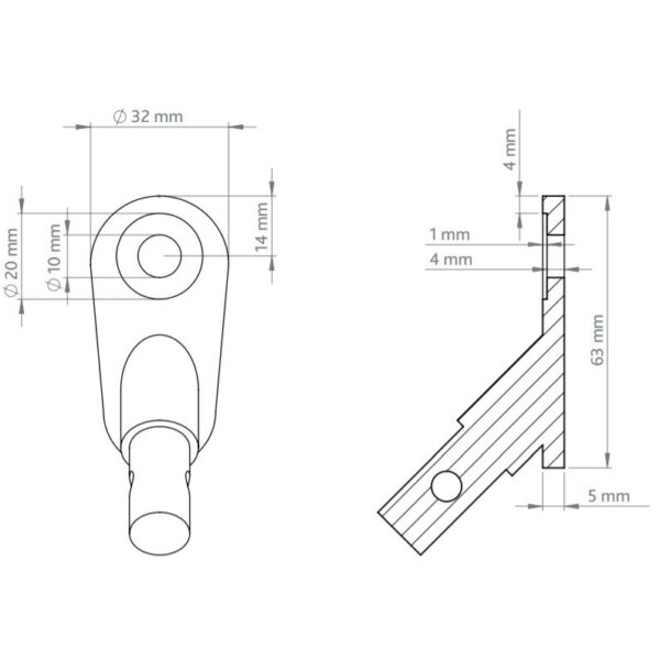 Trixie Trailer Hitch Sykkelfeste til Trixie Sykkelvogn for hund