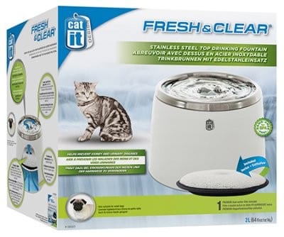 Drikkefontene Catit Fresh & Clear 2 liter