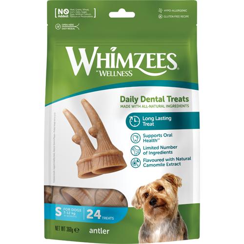 Whimzees Occupy Antler Dental Vegetar Tygg i pose
